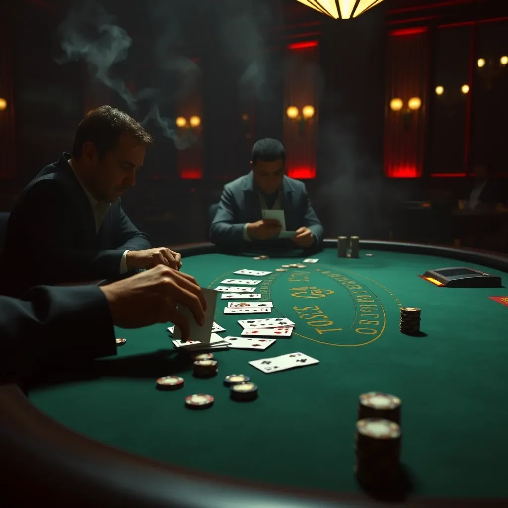 Strategic Blackjack Showdown